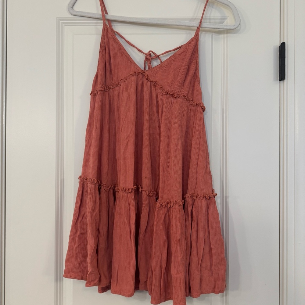 Rust Orange Sleeveless Dress